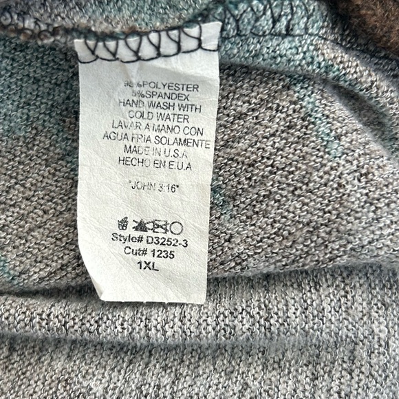 Bellamie Brown & Teal Sweater Tunic/Dress - Picture 6 of 6